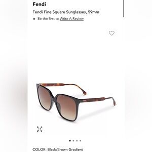 Fendi oversized square sunglasses (FE 400301)